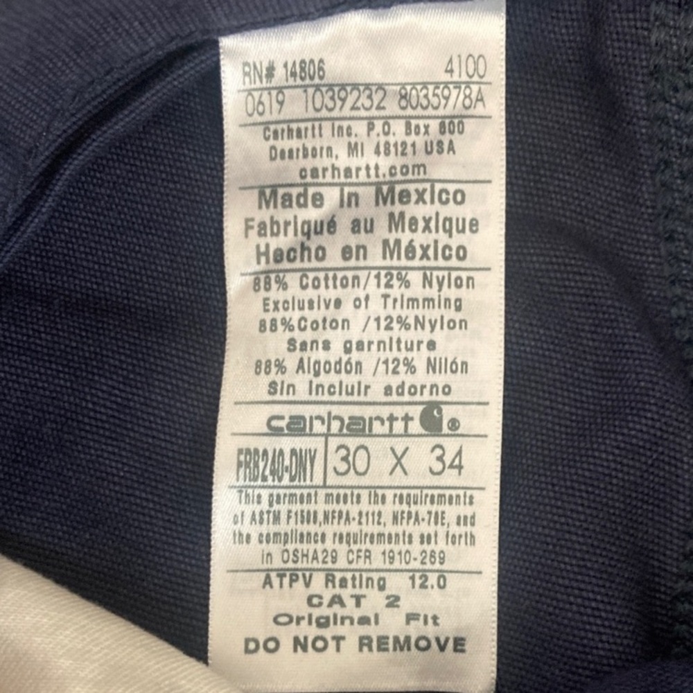 Carhartt Navy Cargo Pants - Picture 4 of 8